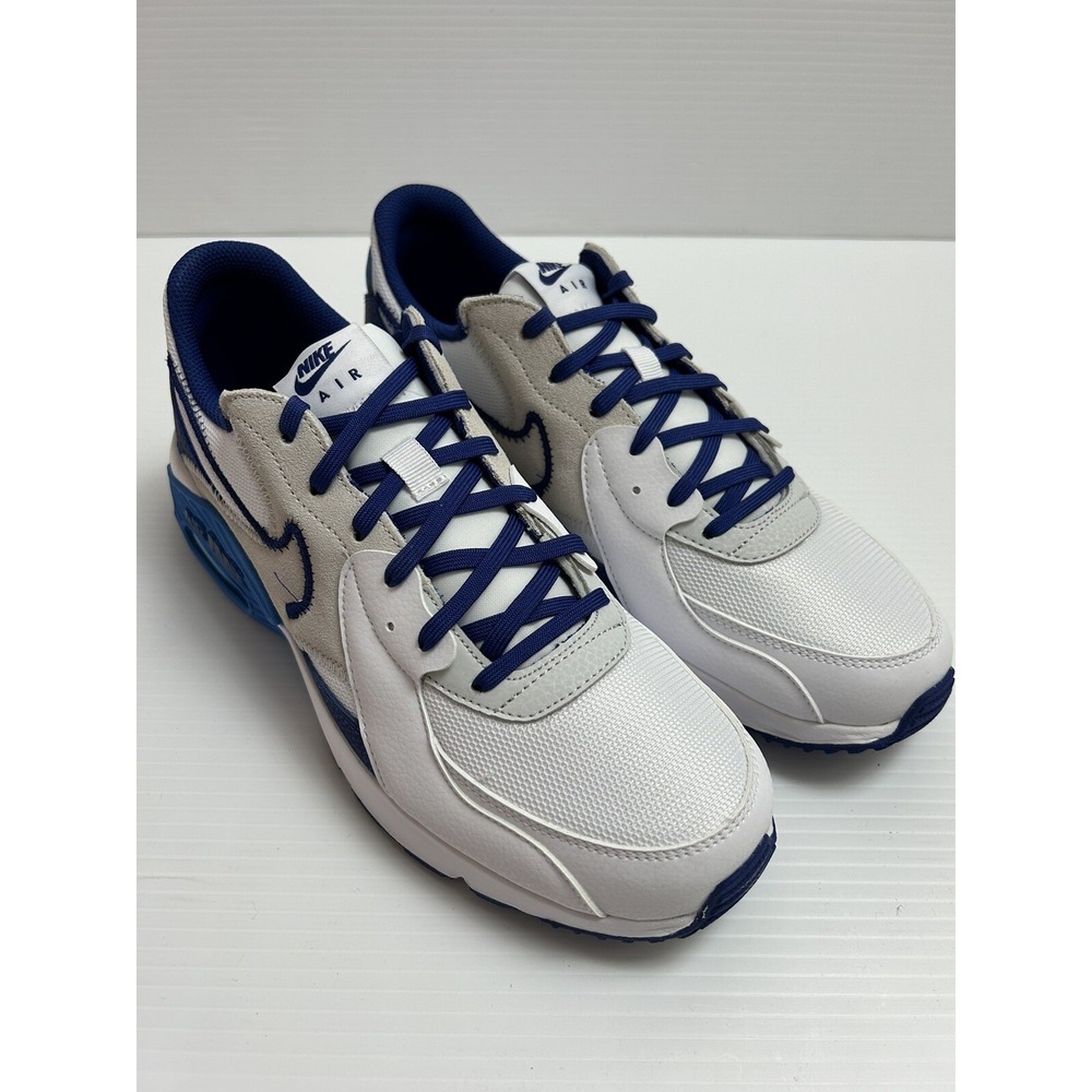 Men's Nike Air Max Excee Shoes White Deep Royal Blue Size 10 DZ0795-100 - Picture 3 of 8